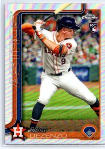 2025 Topps Chrome Zach Dezenzo Refractors #294 Houston Astros - Bild 1 von 2