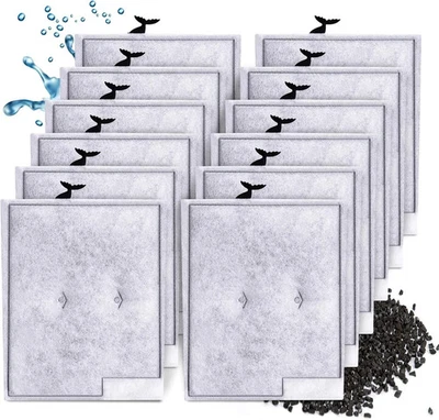 12 pack large filter cartridges compatible with aqueon quietflow power filter... - Image 1 of 2