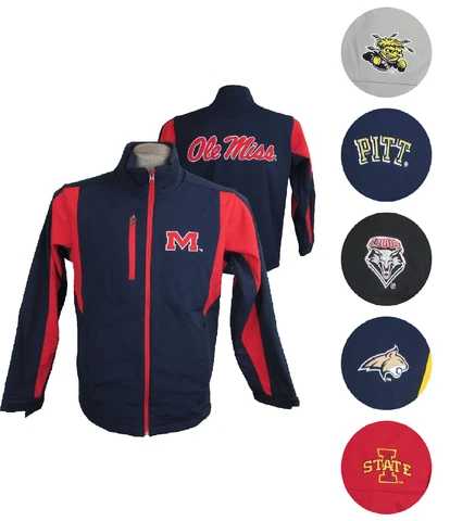 NCAA Men's Full-Zip Mid Weight Performance Bonded Soft Shell Jacket Cover