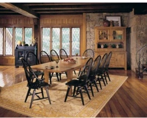 🪑Vintage OG BROYHILL ATTIC HEIRLOOMS Windsor Dining Chairs🪑Antique Black Oak - Picture 1 of 24