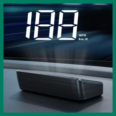 Car Speedometer KM/H HUD GPS Head Up Display Digital Speed Meter Windshield - Image 1 of 4