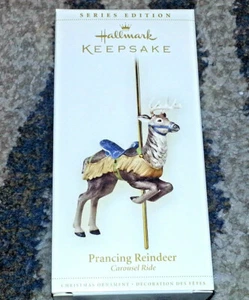 Hallmark Andenken 2006 Tänzelnden Rentier Deko Karussell Ride # 3 IN Serie Neu - Bild 1 von 7