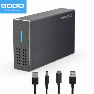 GODO Dual-Bay 2.5" RAID Enclosure, USB 3.0 to SATA I/II/III HDD/SSD,UASP Storage - Image 1 of 4