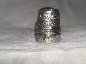 c. 1910 Charles Horner FLORA Dorcas sz 8 Thimble 2.2cm H 1.6cm W EXC - Picture 1 of 4