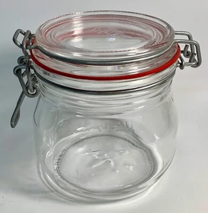 Vintage - Arco - Francia - Bidone in vetro trasparente 1/2L - Balla di filo - Foto 1 di 7