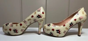 7.5 Mujer Hello Kitty × Salón de Miel Kawaii Tacón Zapatos Sanrio Genuinos - Imagen 1 de 5