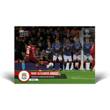 TOPPS NOW CARD ALEXANDER - ARNOLD SCORES LIVERPOOL V RANGERS print run only 276