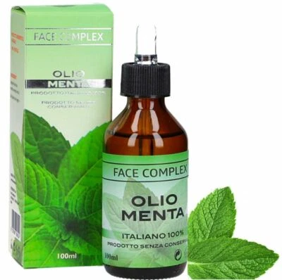 Olio Essenziale Menta Face Complex Rinfrescante Anestetico Cura Dermatiti 100 ML