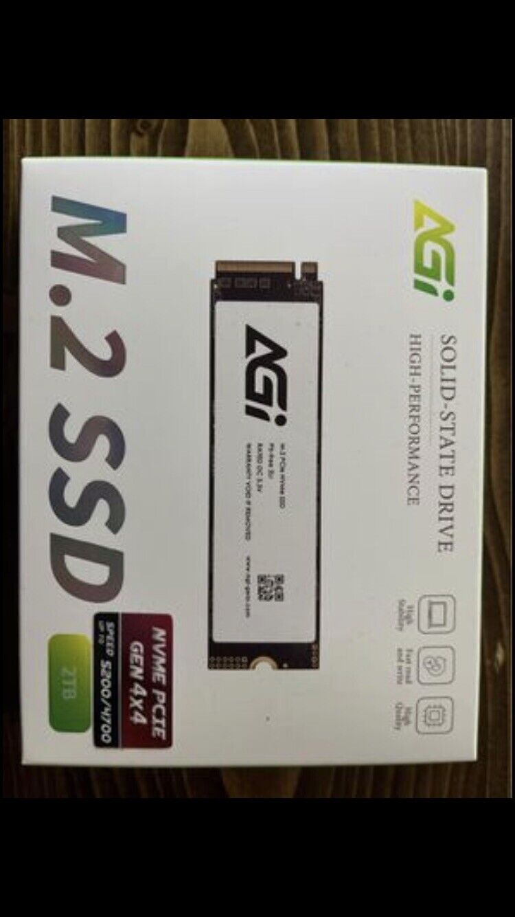 AGI AI818-43 2TB NVMe M.2 2280 PCIE GEN4.0x4 Internal Solid State Drive(ssd) . Available Now for $89.00