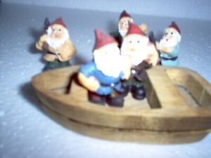 5 tiny gnome s for fairy garden