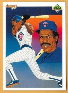 ANDRE DAWSON CHICAGO CUBS LISTA DE VERIFICACIÓN #53 - CUBIERTA SUPERIOR CASI NUEVA - MONTADA 1990 - Imagen 1 de 2