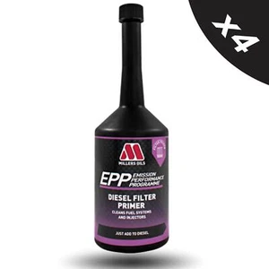 4x Millers Diesel Filter Primer 500ml Diesel Purge Fuel Filter Injector Cleaner - Picture 1 of 7