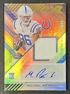 Michael Pittman Jr. 2020 Panini XR Rookie Swatch Auto RPA Colts 068/149 - Picture 1 of 3