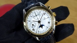 OMEGA 39mm Speedmaster Reducido FASE LUNAR Luna 175.0034 Acero-Oro Automático - Imagen 1 de 13