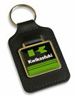 Kwikasfuki Schlüsselring für Kawasaki GPZ ZXR Z Ninja Schlüssel grün & schwarz Lederanhänger