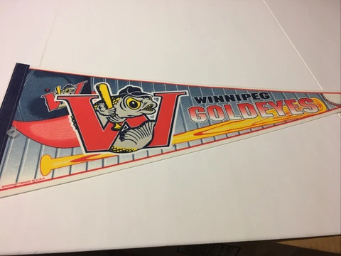 Winnipeg Goldeyes Pennant  Collectible Mancave Fan  Baseball Sports Cover