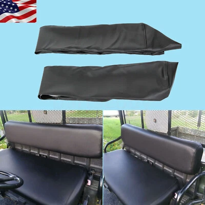 Black Leather Seat Cover Upper & Bottom For Kawasaki Mule 2500 KAF620C 1994-2000 - Изображение 1 из 4