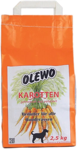 Olewo Karotten-Pellets für Hunde, 2,5 kg (9,16 EUR/kg) - Bild 1 von 1