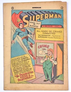 Superman 56 DC comic 1949 Wayne Boring Art Prankster 1st Appearance Smarty Pants - Picture 1 of 3
