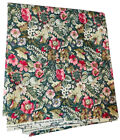 Vtg Joan Kessler Concord Fabrics Designer Green Floral 1 Yard Material Sew Quilt