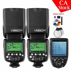 2X Godox V860II-C 2.4G TTL Camera Flash Xpro-c Trigger Set For Canon 80D 800D - Picture 1 of 11