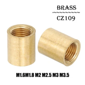 M1.6 M1.8 M2 M2.5 M3 M3.5 BRASS CZ109 SPACERS STANDOFF BUSH ALL DIAMETERS LENGTH - Picture 1 of 6