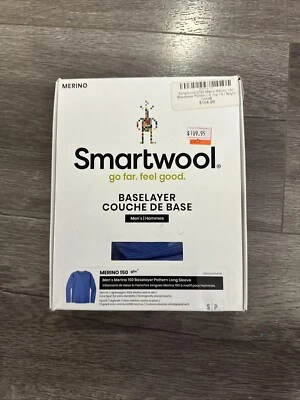 Camisa Smartwool Térmica Merino Capa Base Patrón Cobalto Manga Larga Para Hombre’s S Foto 1 de 4