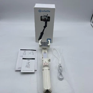 Phone Foldable Gimbal Stabilizer X2 Axis Extension Rod & Tripod With Light - Picture 1 of 17