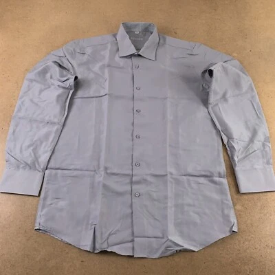 Camisa de vestir Fusion Milano para hombre talla 16-16,5 34/35 calce delgado gris manga larga nueva con etiquetas Foto 1 de 4