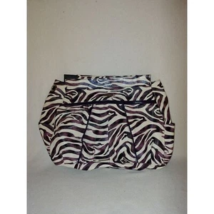 Women Miche Prima Jocelynne Shell Large White Purple Plum Animal Zebra Print - Picture 1 of 6