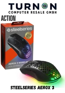 SteelSeries Aerox 3 Wireless Gaming-Maus - Schwarz (62604) - Afbeelding 1 van 1