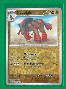 Pokémon TCG SV-Temporal Forces Mudsdale #92/162 Uncommon Reverse Holo - Picture 1 of 2