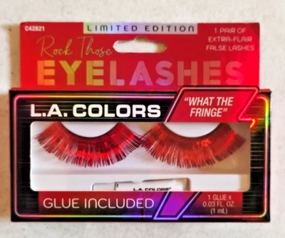 L.A. Colors Limited Edition False Eyelashes – "What The Fringe" – 1 Pair – NEW - Image 1 of 2