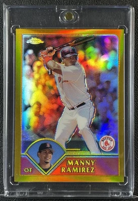 MANNY RAMIREZ 2003 TOPPS CHROME #365 REFRATOR DOURADO 93/449 RED SOX - Imagem 1 de 3