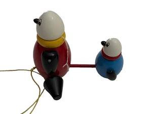 Pingüinos Brio de colección Pull/PullToy madera Suecia 5,5 pulgadas buena calidad - Imagen 1 de 19