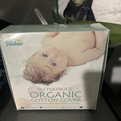 Funda de algodón orgánico Biloban para cambiar almohadilla y moisés Foto 1 de 3