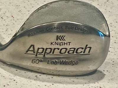 Knight Approach Lob 楔形 60° 右握 硬钢 ~ 36 英寸 Chamois Jumbo 握把 - 很好! — 第 1/4 张图片