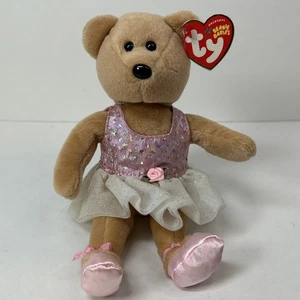TY 2005 PRIMA the BALLERINA BEAR BEANIE BABY Stofftier Spielzeug Plüsch - Bild 1 von 9