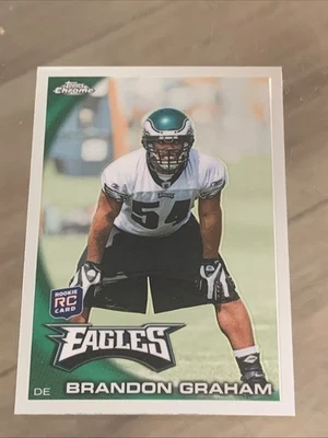 Brandon Graham Rookie #C56 2010 Topps Chrome Philadelphia Eagles Football Card - Image 1 of 4