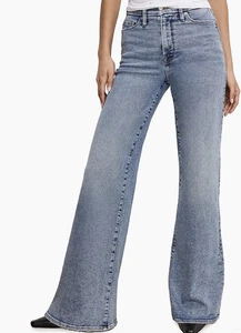Good American Sz 4/27 Palazzo High Waist Wide Leg Jeans - Picture 1 of 6