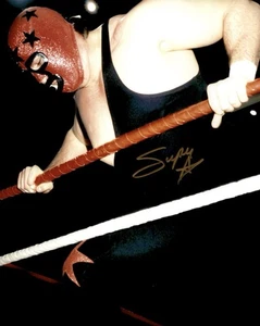GCW Masked Superstar Hand Signed Demolition Eadie WWF WWE Wrestling 8X10 Photo - Picture 1 of 5