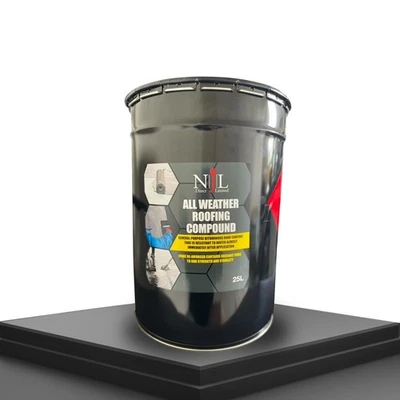 Bitumen Paint Roof coat Waterproof All weather Roofing Compound 25L Njl Direct - Image 1 of 4