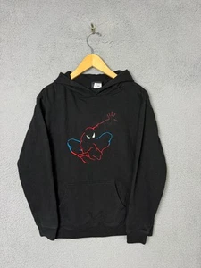 Spider-Man Universal Studios Youth Sweatshirt Large Hoodie Black Embroidered - Picture 1 of 7