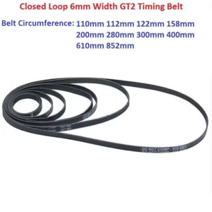 GT2 Timing Belt 6mm Width Closed Loop 2GT-6mm Synchronous Belt CNC - 3D Printer - Picture 1 of 5