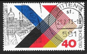 GERMANY 1973 SG1647 FINE USED "10 ANNIVERSARY FRANCO-GERMAN TREATY" - Picture 1 of 2