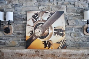 GLASS ART PROPELLER I + II ~ 28"x28" - Picture 1 of 12