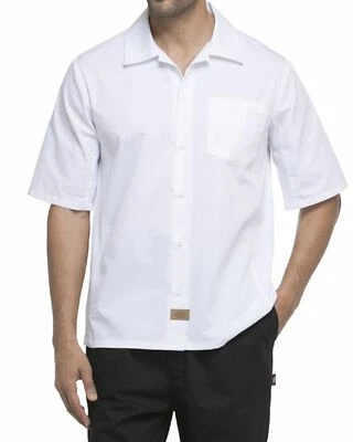 NWT DICKIES COOL BREEZE SHORT SLEEVE CHEF SHIRT UNISEX WHITE DC61 - Image 1 of 2