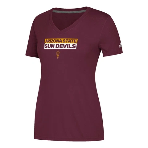 NCAA Adidas Women's Climalite Ultimate V-Neck T-Shirt Collection Cover