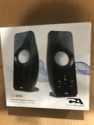 Cyber Acoustics Curve Sonic 2" High Computer Speaker System 3 Watts-CA2050 NEW - Image 1 of 4
