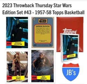 2023 Topps Star Wars Throwback Thursday Set #43 Palpatine Jar Jar Moff Gideon - Picture 1 of 9